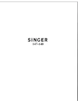 Preview for 1 page of Singer 147-140 Instructions For Using Manual