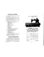 Preview for 3 page of Singer 147-30 Parts List