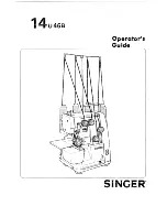 Singer 14U46B Operator'S Manual preview