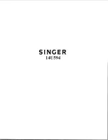 Singer 14U594 Parts List preview