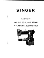 Singer 153B1 Parts List preview