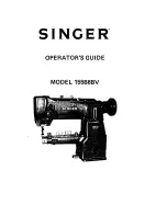 Preview for 2 page of Singer 155B8BV Operator'S Manual