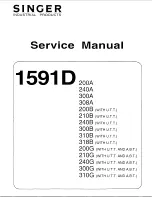 Preview for 1 page of Singer 1591D200A Service Manual