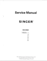 Preview for 1 page of Singer 1669U 101 Service Manual