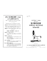 Preview for 2 page of Singer 167W100 Instructions For Using Manual