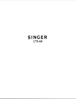 Singer 175-60 List Of Parts preview