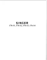 Singer 176-11 Manual preview