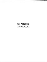 Singer 191K1 Illustrated Parts List предпросмотр