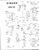 Предварительный просмотр 2 страницы Singer 20U43 Parts List