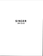 Предварительный просмотр 1 страницы Singer 20UX143 Instructions Manual