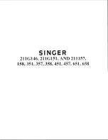 Preview for 1 page of Singer 211157 Service Manual