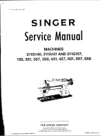 Preview for 2 page of Singer 211157 Service Manual