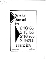 Preview for 1 page of Singer 211G165 Service Manual