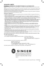 Предварительный просмотр 12 страницы Singer 220013096 Instruction Manual