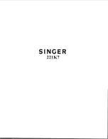 Singer 221K7 Parts List preview