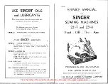 Предварительный просмотр 2 страницы Singer 231-7 Service Manual