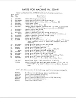 Preview for 56 page of Singer 236W Service Manual And Parts List