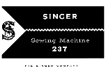 Singer 237 User Manual preview