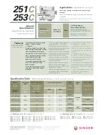 Preview for 2 page of Singer 251C Datasheet