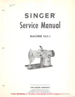 Preview for 1 page of Singer 263-1 Service Manual