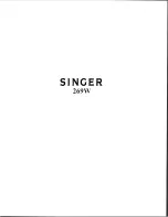 Preview for 1 page of Singer 269W Essential Adjustments