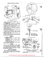 Предварительный просмотр 4 страницы Singer 269W Service Manual