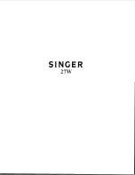 Preview for 1 page of Singer 27W Instructions Manual