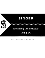 Preview for 1 page of Singer 285K User Manual