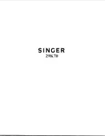 Singer 29K70 Instructions Manual preview