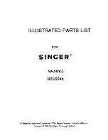 Singer 300U294A Illustrated Parts List preview