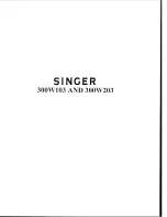 Preview for 1 page of Singer 300W103 Instructions For Using And Adjusting