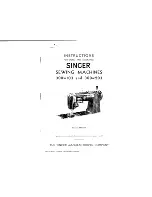 Preview for 2 page of Singer 300W103 Instructions For Using And Adjusting