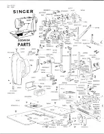 Предварительный просмотр 1 страницы Singer 300W104 Parts List