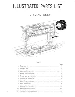 Предварительный просмотр 4 страницы Singer 312 T141 Illustrated Parts List