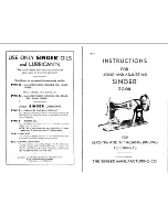 Preview for 2 page of Singer 32-64 Instructions For Using Manual