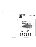 Предварительный просмотр 2 страницы Singer 375B1 Instruction Book