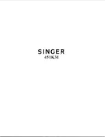 Singer 451K31 Illustrated Parts List preview