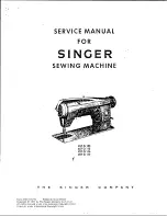 Singer 457 G 105 Service Manual preview