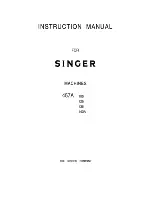 Singer 457A Instruction Manual preview