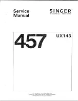 Preview for 2 page of Singer 457UX143 Service Manual