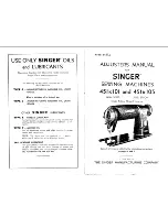 Preview for 2 page of Singer 45K101 Adjusters Manual