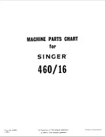 Singer 460/16 Parts Manual предпросмотр