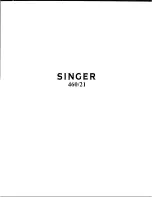 Preview for 1 page of Singer 460/21 Parts Manual