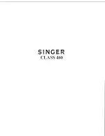 Singer 460 CLASS Service Manual preview