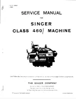 Предварительный просмотр 2 страницы Singer 460 CLASS Service Manual