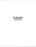 Preview for 1 page of Singer 569U 2100A series Service Manual