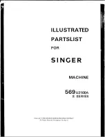 Preview for 1 page of Singer 569U2100A Series Illustrated Parts List