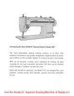 Preview for 3 page of Singer 591C200A Manual