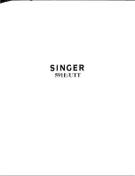 Singer 591EUTT Operator'S Manual preview