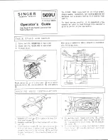 Preview for 2 page of Singer 596U2100A Operator'S Manual